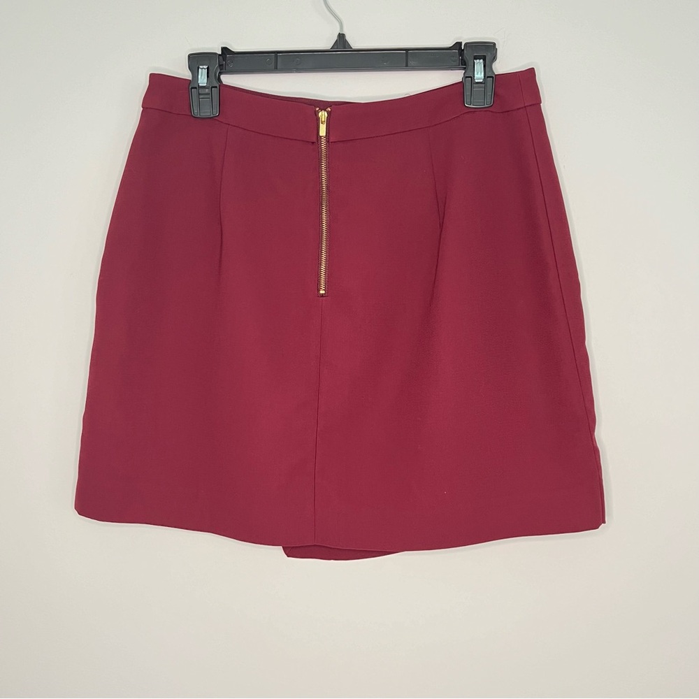 Banana Republic Maroon Mini Skirt – Size 8 - Picture 3 of 7